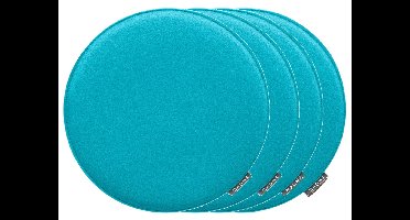 MAGMA 4 stoelkussens (Rond, Petrol)