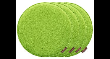 MAGMA 4 stoelkussens (Rond, Groen)