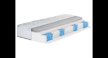 BeCo Boxspringmatras met pocketveringkern en comfortschuim topper Royal Flex (Extra stevig (H4), 140 x 200 cm)