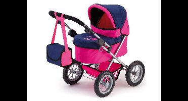 Bayer design poppenwagen Trendy (Donkerroze/blauw)