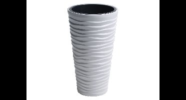 Prosperplast Bloempot (35 x 35 x 62 cm, Wit)