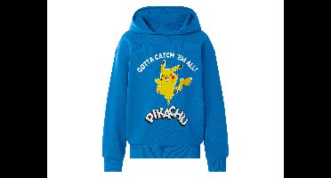 Kinder hoodie (Blauw, 146/152)