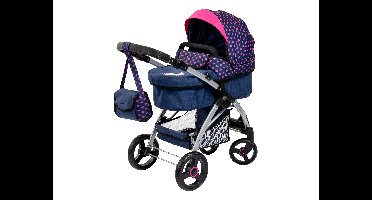 Bayer Design Poppenwagen City Max met tas (Blauw)