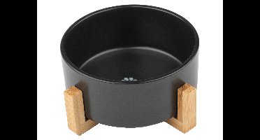 zoofari Voerbak (Enkele kom, Zwart)