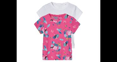 2 kinder T-Shirts Peppa Pig (Peppa Pig/roze/wit, 86/92)