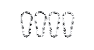 PARKSIDE RVS karabijn- of beugelhaken (4 karabijnhaken)