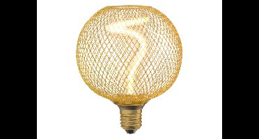 OSRAM Filamentlamp met metalen behuizing (goud/rond)