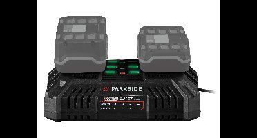 PARKSIDE Dubbele acculader 20 V - 4,5 A