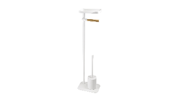 Ridder Toiletrolhouder met toiletborstel Albany (Wit mat)