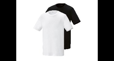 PARKSIDE Set van 2 heren T-shirts (Zwart/wit, M)
