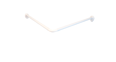 Ridder Stang voor douchegordijn 90 x 90 cm (Wit)