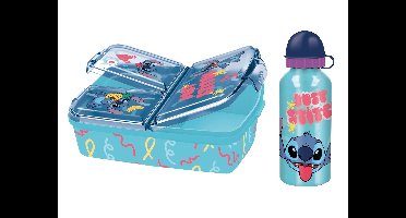 Broodtrommel en drinkfles (Stitch)