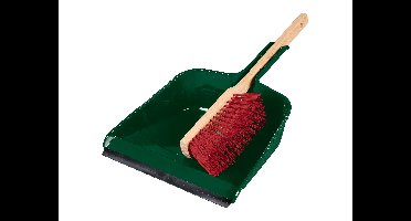 PARKSIDE Outdoor stoffer en blik (Kunststof met houten handvat)