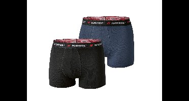 PARKSIDE Set van 2 heren boxers (Zwart/donkerblauw, S)