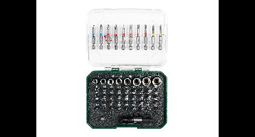 PARKSIDE Bitset of bit- en dopsleutelset (Bit- en dopsleutelset, 56-delig)