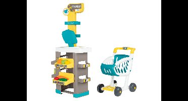 SMOBY Supermarkt, met winkelwagen en kassa