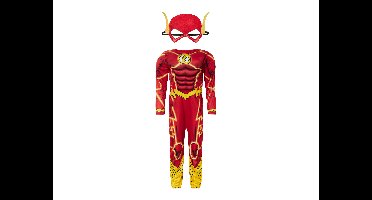 Kinder carnavalskleding (Flash, 122/128 (6-8 jaar))