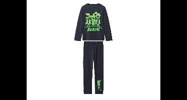 Kinder pyjama Minecraft (Marineblauw, 122/128)