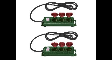 PARKSIDE Stekkerdoos IP44 (2x3-voudig)
