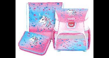 HERLITZ Schooltas Loop Plus - 3-delig - met etui en gymtas (Unicorn)