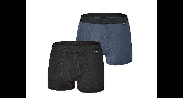 PARKSIDE Set van 2 heren boxers (Zwart/donkerblauw, XXL)