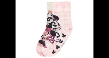 2 Paar kinder sokken (Minnie/roze/wit, 31/34)