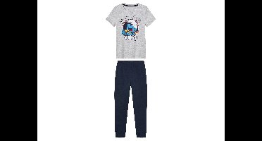 Kinderpyjama (Grijs/donkerblauw, 110/116)