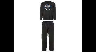 Heren pyjama (Zwart, L)
