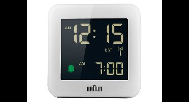 BRAUN Digitale wekker BC09B-DCF - radiogestuurd (Wit)