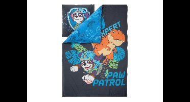 Kinder dekbedovertrek Paw Patrol 140 x 200 cm (Marineblauw)