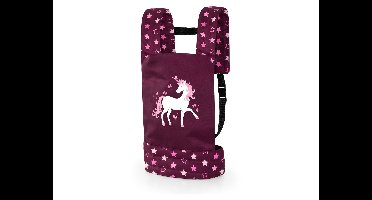 Bayer design poppen-draagriem (bordeaux/sterren)