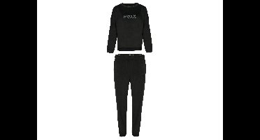 MEXX Dames fleece pyjama (Zwart, M)