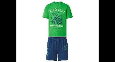 Kinder pyjama (Groen/donkerblauw, 134/140)