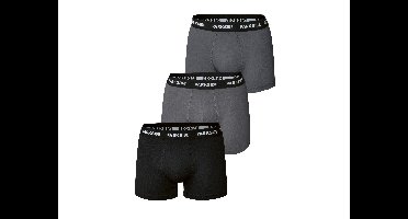 PARKSIDE Set van 3 heren boxers (Zwart/grijs, M)
