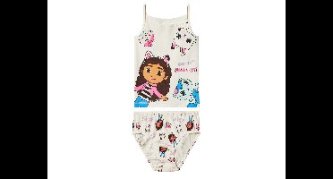 Kinder ondergoedset Gabby's Poppenhuis (Wit, 98/104)