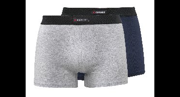 PARKSIDE Set van 2 heren boxers (Donkerblauw/grijs, L)