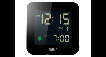 BRAUN Digitale wekker BC09B-DCF - radiogestuurd (Zwart)