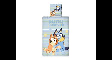 Kinder dekbedovertrek Bluey of Peppa Pig 140 x 200 cm (Bluey)