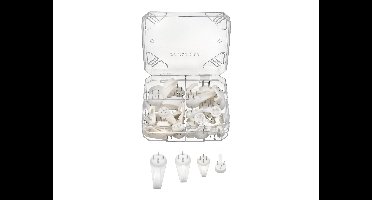 PARKSIDE L-haak en deuvelset, schroefhaak en deuvelset of haakset (Kunststofhakenset)