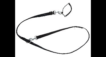 zoofari Hondenhalsband en riem (M, Zwart)