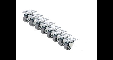 PARKSIDE Wieltjes set, zwenkwielen voor meubels en kisten (Mini zwenkwielen, 8-delig)