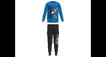 Kinder pyjama Sonic (Blauw/zwart, 98/104)