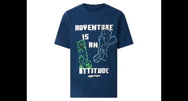 Kinder T-shirt (Blauw, 122/128)