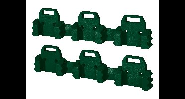 PARKSIDE Muurbeugel voor 20 V accu of 20 V accu-boormachine (2 drievoudige houders)