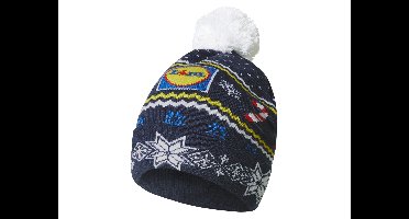 Gebreide kerstmuts (Marineblauw, L/XL)