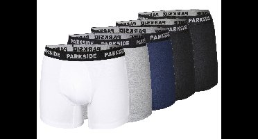 PARKSIDE Set van 5 heren boxers (grijs/zwart/wit/navy, XXL)