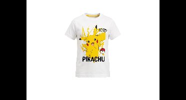 Kinder T-shirt - Minecraft of Pokémon (Wit, 158/164)