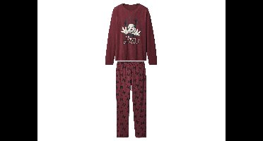 Dames pyjama Disney (Minnie Mouse/bordeaux, XS (32/34))