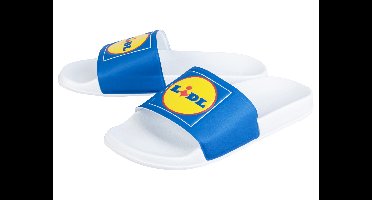 Lidl heren badslippers (Wit, 43)
