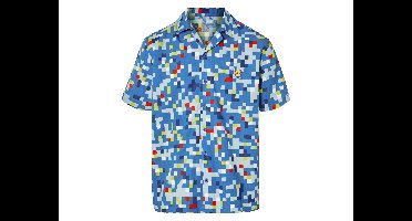 Lidl heren overhemd (Blauw, M)